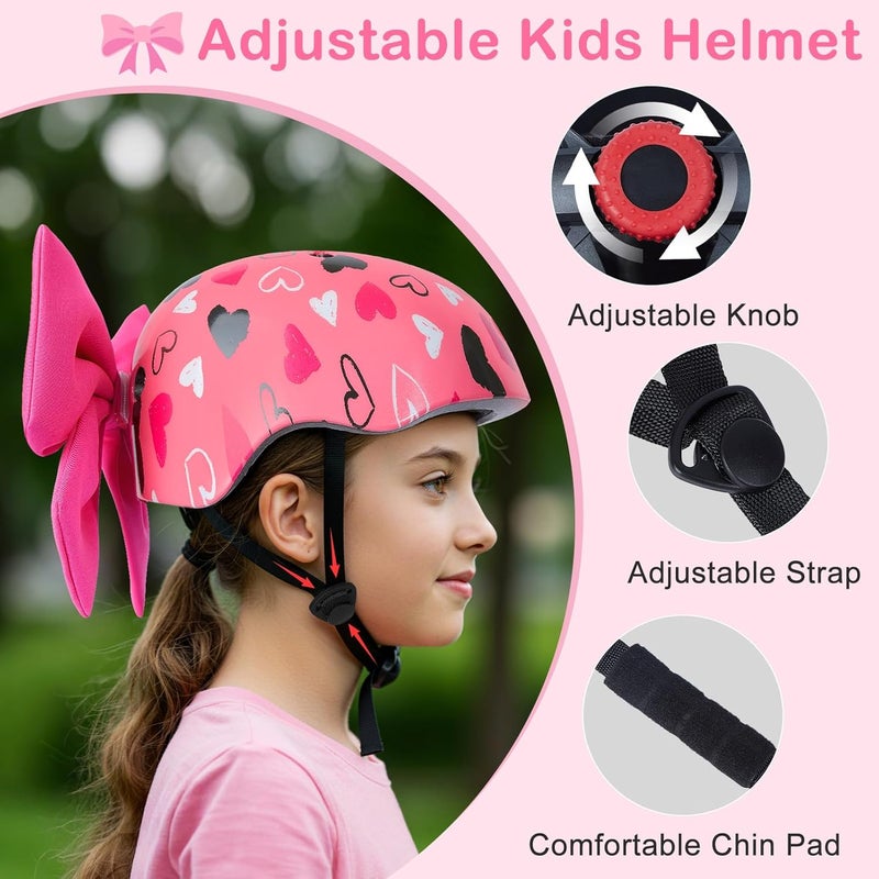 FIODAY Helmet for Kids 8-14, Kids Bike Helmet with DIY Bow, Adjustable Youth Bike Helmets Girls Helmets for Skating Bicycle Scooter Skateboard - Image 5